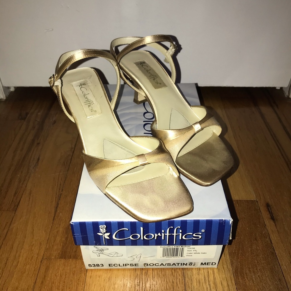 Coloriffics Eclipse Boca Satin Sandal Wedding Prom